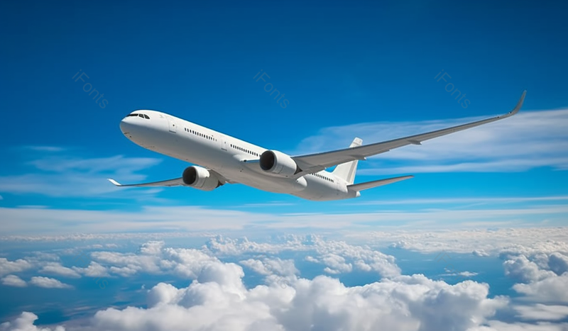 精良的商业飞机在云层中飞行,高清,摄影图,摄影图片,图片大全,摄影图免费下载